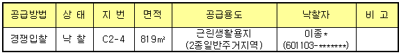 입찰결과